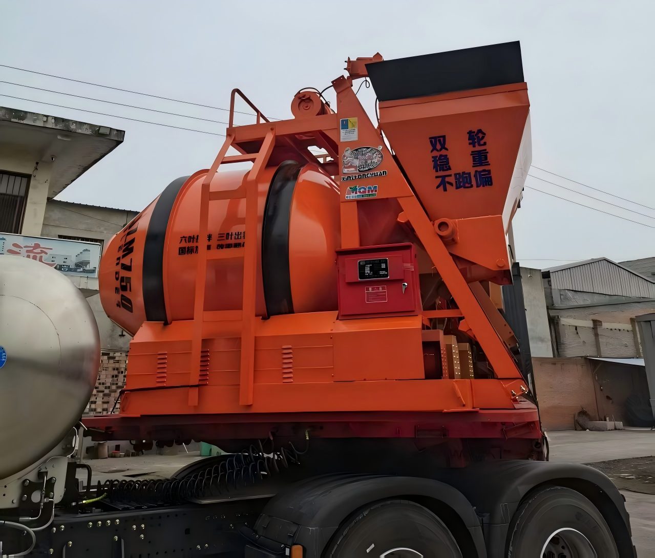 JZM750搅拌机发往甘肃